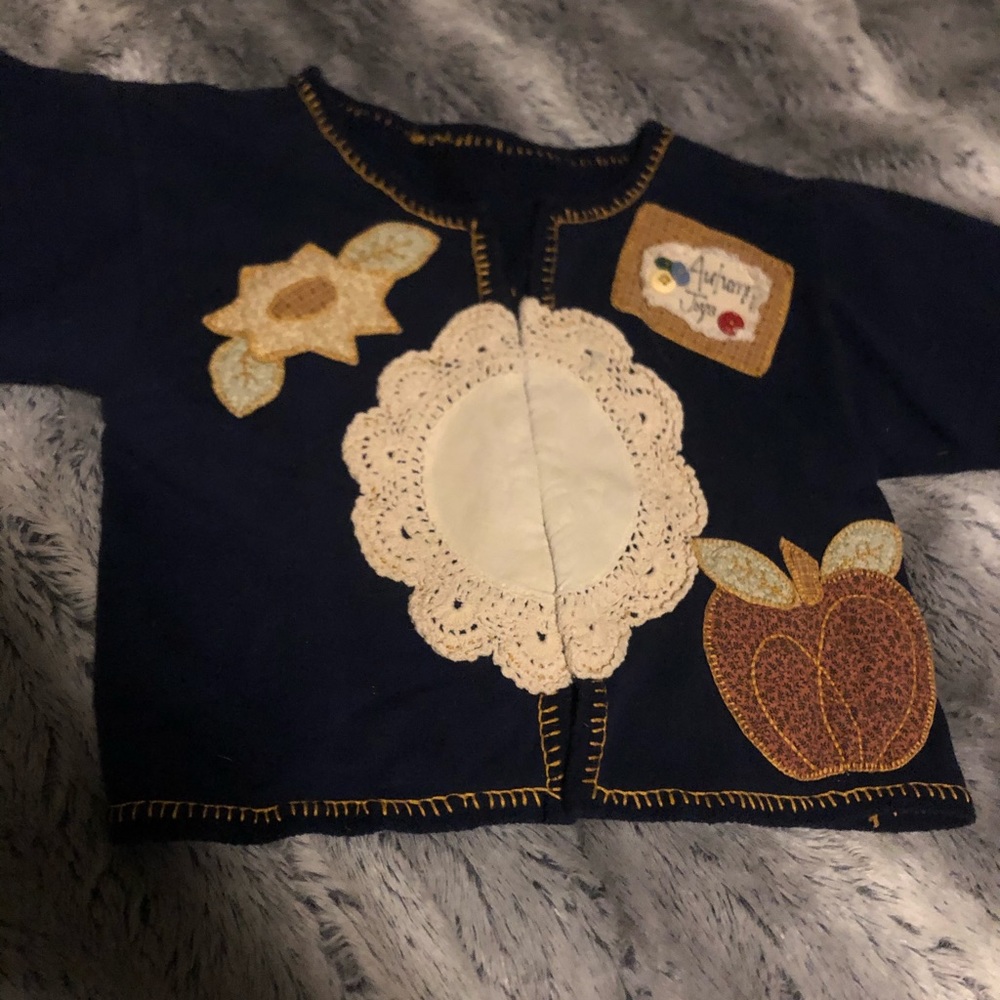 Hand made fall girls sweater